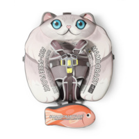 Flotteur de bain pour bébé en forme de chat mignon avec auvent solaire, flotteur de bain sûr non gonflable pour bébé de 3 à 24 mois