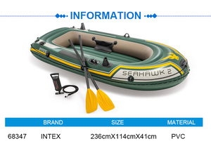 INTEX เรือคายัคแบบ68347, เรือยอชท์2คน gonfiabil Barco caaque สำหรับผู้ใหญ่ที่ทนต่อการสึกหรอและทนทานเรือคายัคพองได้ - Product Image 3