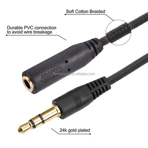 <span class=keywords><strong>Câble</strong></span> d'extension pour écouteurs <span class=keywords><strong>Audio</strong></span> stéréo <span class=keywords><strong>Jack</strong></span> 3.5mm plaqué or 3.5mm mâle à femelle <span class=keywords><strong>câble</strong></span> AUX 1.5m/2m/3m/5m pour téléphone PC MP3 - Product Image 4