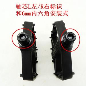 Pedales Duraderos de Nylon para Bicicleta de Montaña, 105mm x 100mm, Eje de Acero, Rodamiento DU, para Bicicleta de Piñón Fijo, en Negro, Gris, Rojo, Verde, Morado Oscuro - Product Image 4