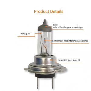 Chất lượng cao Tự động H7 12V 100W rõ ràng <span class=keywords><strong>Halogen</strong></span> cứng Glass đèn pha đèn rõ ràng - Product Image 2