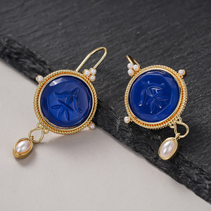 Orecchini Pendenti Vintage con Perle Simulate per Donne, Gioielli Artistici e Delicati alla Moda - Product Image 4