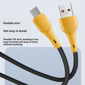 Cable DE DATOS USB de carga rápida 6A tipo C de precio súper bajo para teléfonos móviles <span class=keywords><strong>Samsung</strong></span> Huawei línea de datos de plástico personalizada - Product Image 3