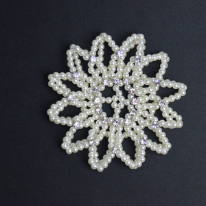 HZO-22014 travail manuel support uni perles élastiques cheveux Snood Net <span class=keywords><strong>chignon</strong></span> filles perle Ballet danse perlé <span class=keywords><strong>chignon</strong></span> Net - Product Image 5