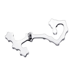 Eterno metallo ASTM F-136 titanio 12 oroscopi romantici Taurus cancro scorpione internamente filettato Labret Piercing gioielli - Product Image 2