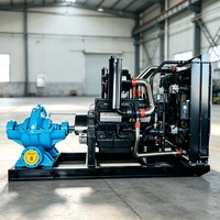 Système de pompe à eau diesel haute pression 15 CV avec turbine en acier inoxydable pour le contrôle des inondations et le drainage des mines