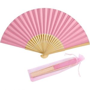 Éventail pliant en bois sculpté chinois, portable, motif bambou, idéal pour mariages, souvenirs ou cadeaux d'affaires - Product Image 5