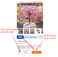 Yirong – décoration de mariage, centre de Table, arbre d'ornement en soie, fausses fleurs, arbre de cerisier artificiel, pour intérieur, hôtel, maison