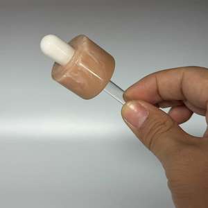 Botella de Perfume de Plástico Cilíndrica de 18 mm con <span class=keywords><strong>Gotero</strong></span> 18/410, Pulverizador y Tapas Premium - Product Image 2