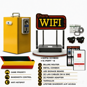 เครื่องจำหน่ายสัญญาณ WiFi แบบไร้สาย ShareWiFi Pro Coin พร้อมจุดเชื่อมต่อไร้สายและการจัดการผ่านแอปพลิเคชันบนคลาวด์ - Product Image 3