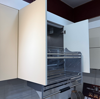 GAMSUNG Robinet d'armoires de cuisine modulable en acier inoxydable sur mesure Eco-Friendly Elegant Marble Laminate 3D Glass Design for Home