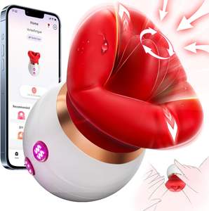 APP 3 in 1 donne stimolatore orale del seno presa in giro orgasmo clitoride leccare grande bocca giocattolo rosa <span class=keywords><strong>Sex</strong></span> Toy vibratore per le donne - Product Image 1