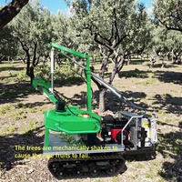Vibrateur de tronc d'arbre le plus vendu, récolteuse vibrante pour arbres fruitiers, machine de récolte pour olives