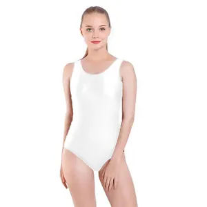 Speerise Dành Cho Người Lớn Ba Lê Leotard Trang Phục Scoop Cổ Spandex Khiêu Vũ Quần Áo Phụ Nữ Bodysuit Không Tay Tank Top Nylon Yoga Dancewear