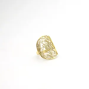时尚珠宝戒指脉轮戒指Acero不可氧化的Joyeria不锈钢珠宝