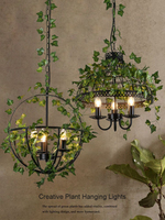 Lampe suspendue en noyer vert, style moderne minimaliste, personnalité créative, rétro, lustre végétal pour café, bar, allée, balcon