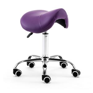 Chaise ergonomique en forme de selle pour le personnel de bureau, les barmans, les esthéticiennes et les designers, en métal, pour l'ordinateur et l'équitation - Product Image 1