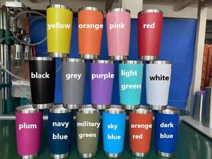 Vaso con logotipo personalizado vaso 20oz con tapa magnética recubierto de polvo de acero inoxidable 304 vaso aislado al vacío - Product Image 5