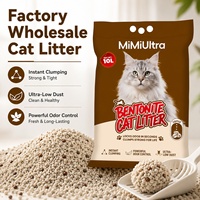 Litière pour chat en bentonite de sodium, litière pour chat à forte absorption, fournisseur de litière pour chat en marque privée, Katzenstreu