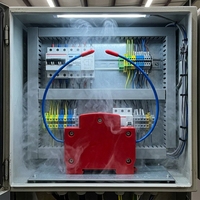 Autocollants thermiques anti-incendie rouges à fixation sur rail pour l'extinction des incendies de classe A dans les armoires de distribution UPS
