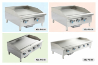 Plaque de cuisson industrielle commerciale haut de gamme certifiée ETL, en acier inoxydable robuste, à puissance réglable, au gaz, facile à nettoyer