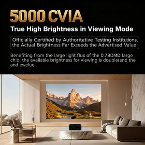 Máy chiếu Yinzam 2025 thông minh 4K Xgimi T10 5000 Lumens 0.78 Dmd Hệ điều hành Android 4GB + 128GB HDR tích hợp tự động lấy nét rạp hát tại nhà - Product Image 2