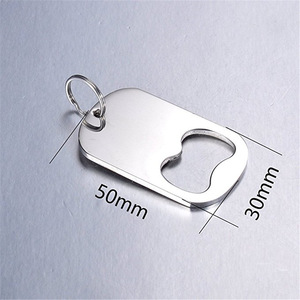 Décapsuleur en métal avec logo personnalisé, porte-clés multifonctionnel en acier inoxydable, porte-clés personnalisé avec fonction décapsuleur - Product Image 4