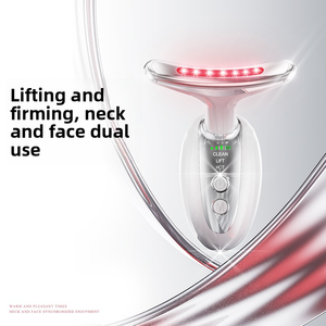 Masajeador eléctrico de estiramiento facial con vibración, equipo de belleza antienvejecimiento, dispositivo de belleza de cuello de microcorriente, masajeador de terapia de luz - Product Image 5