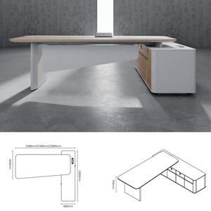 Escritorio De Oficina di lusso Executive tavolo da ufficio CEO mobili per ufficio mobili commerciali capo ufficio scrivania - Product Image 3