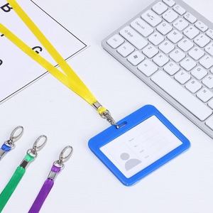 Bulk Nylon <b>Lanyard</b> Safety <b>Breakaway</b> Retractable Reel ID Badge Holder Custom Logo Metal Hook Strap for Events - Product Image 3