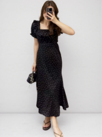 Robe à imprimé floral grande taille, écologique, respirante, coupe trapèze, manches courtes, pour l'été