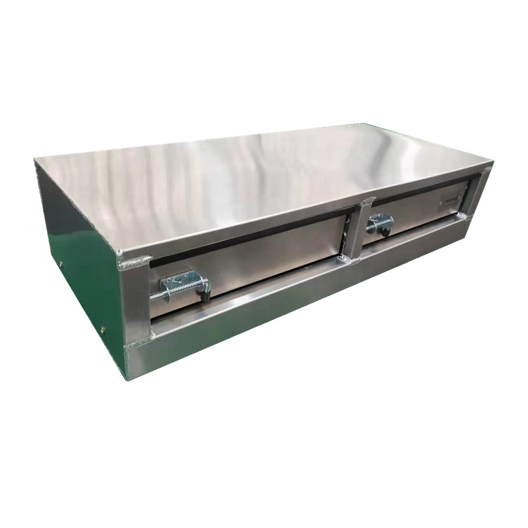 Heavy-Duty Aluminum Truck Toolbox with 2 Drawers – Ute &amp; Car Tool Storage Organizer | OEM/ODM Available