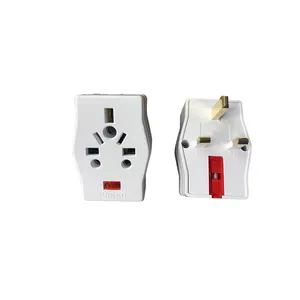 3 Outlet 3 Pin Electrical Multi Travel UK Plug Wall Power Adaptor