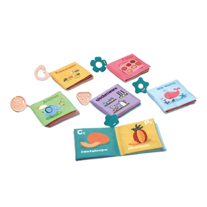 Set di Libri in Stoffa per Neonati, Massaggiagengive in Silicone, Carte Educative Morbide e Resistenti agli Strappi con <span class=keywords><strong>Alfabeto</strong></span> e <span class=keywords><strong>Animali</strong></span>, Giocattolo Sensoriale per la Prima Infanzia 2-4 anni - Product Image 3