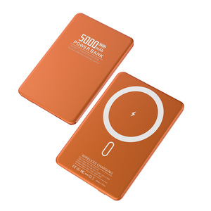 Batterie externe ultra-mince 5000 mAh 6,5 mm avec entrée Type-C, sortie 22,5 W, charge sans fil magnétique 15 W, format carte de crédit pratique - Product Image 5