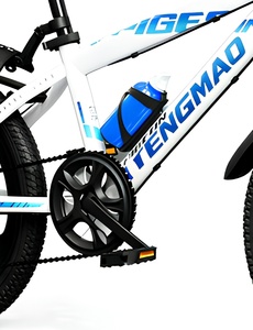 Vélo de montagne de haute qualité avec roues en magnésium à 3 rayons de 24 pouces, suspension avant, frein à disque, 21 vitesses, cadre entièrement amorti, confort optimal - Product Image 4