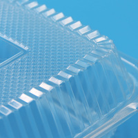 Boîte à gâteau transparente jetable Zhongyi BOPS, emballage alimentaire, impression UV, commande personnalisée acceptée pour sushis, salades, biscuits