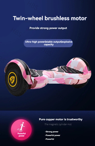 $50/50 Euro <span class=keywords><strong>Hoverboard</strong></span> ván trượt điện với 6.5 inch 36V 350W bánh xe động cơ & Bo mạch chủ màu hồng, 25 km/h - Product Image 2
