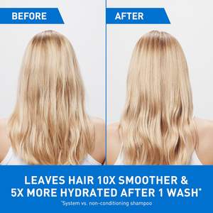 Acondicionador Hidratante 100% Suave de 9 Oz con Ceramidas y Ácido Hialurónico Sin Fragancia Sin Sulfatos para Todo Tipo de Cabello - Product Image 6