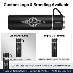 Nuovi Arrivi 2025: Set Regalo Personalizzato con Thermos da 500ml in Acciaio Inox Isolato per Acqua e Caffè - Product Image 1