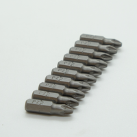Mata Obeng Profesional Forged Ralter 25mm PZ1.2.3 Pozi/Torx Pozidriv, Finishing Sand Blasted, Baja Taiwan S2, OEM Power Tool
