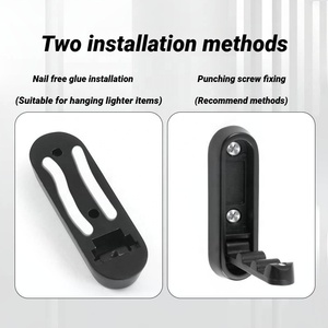 Thiết Kế Hiện Đại Có Thể Gập Lại Gấp Kẽm Hợp Kim Quần Áo Áo Móc Chìa Khóa Móc Mạnh Mẽ Dính Tường Treo Cho Phòng Tắm Hoặc Khách Sạn - Product Image 4