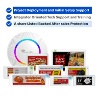 Kit de Demostración Minew ESL Todo en Uno, Kit de Prueba de Etiquetas Electrónicas para Estantes ESL, Gateway 8, Etiquetas de Precio Digitales