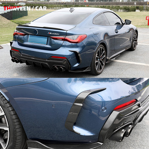 Panel embellecedor de parachoques trasero de fibra de carbono seco para <span class=keywords><strong>BMW</strong></span> 4 Series 2 puertas G22 G23 <span class=keywords><strong>2021</strong></span> + 420i 430i 435i <span class=keywords><strong>M440i</strong></span> Canard trasero - Product Image 6