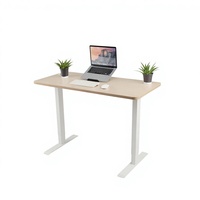 Bureau d'ordinateur pliable à double moteur, cadre de bureau électrique réglable en hauteur, bureau assis-debout, table de bureau à domicile
