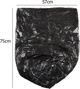 Bolsas de Basura Resistentes con Refuerzo Lateral, Estampado en Caliente de Seguridad, Tamaño Personalizable, Fábrica Profesional, Plástico Negro Confiable - Product Image 2