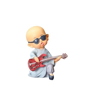 Resin Little Monk Sculpture Set Artistic Home Decoration <b>Desk</b> Gift - Product Image 5