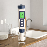 Testeur de qualité de l'eau portable stylo 5 en 1 testeur stylo mètre TDS/EC/PH/valeur de salinité/température détecteur d'eau numérique