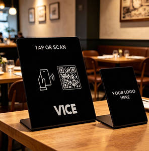Support de présentation sans contact pour cartes cadeaux <span class=keywords><strong>Google</strong></span> <span class=keywords><strong>Play</strong></span> et avis <span class=keywords><strong>Google</strong></span>, avec code QR personnalisé et puce NFC - Product Image 2
