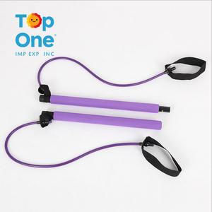 TopOne, equipo de entrenamiento de alta calidad, barra de Pilates portátil, expansor de ejercicio, palo de Yoga con banda de resistencia - Product Image 4